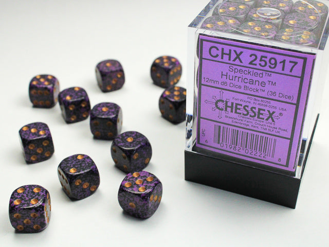 12mm D6 Brick: Speckled - Hurricane (36)