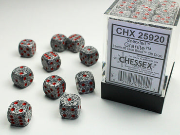 12mm D6 Brick: Speckled - Granite (36)