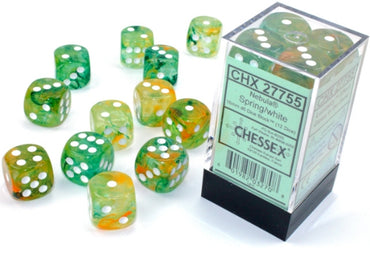 16mm D6 Brick: Nebula - Spring/White (12ct)