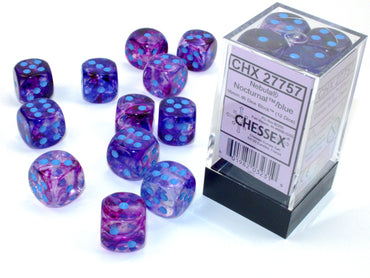 16mm D6 Brick: Nebula - Nocturnal/Blue (12ct)