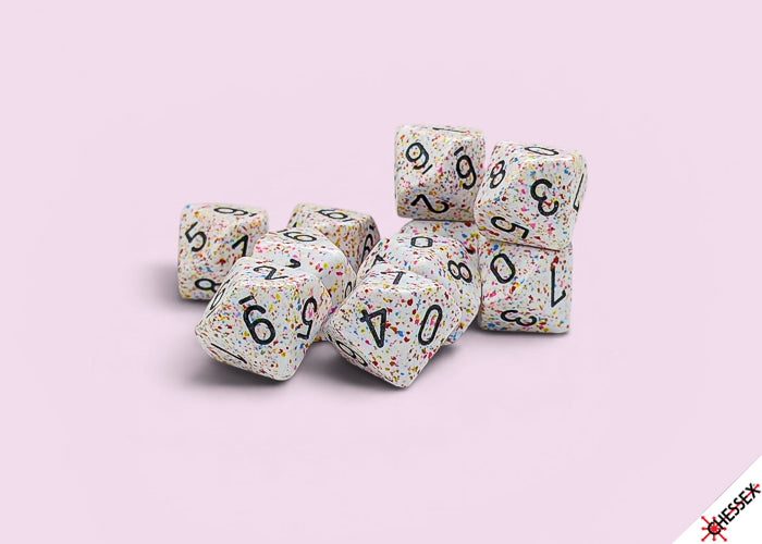 D10 Dice Set: Speckled - Birthday