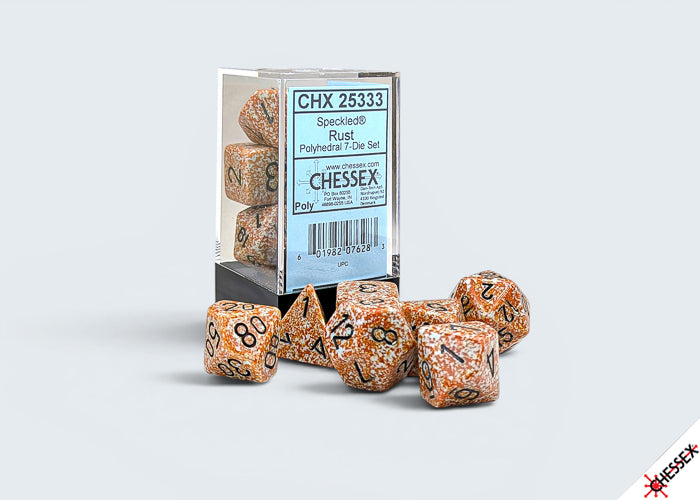 RPG Dice Set: Speckled - Rust