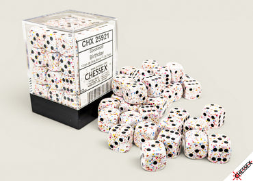 12mm D6 Brick: Speckled - Birthday (36ct)