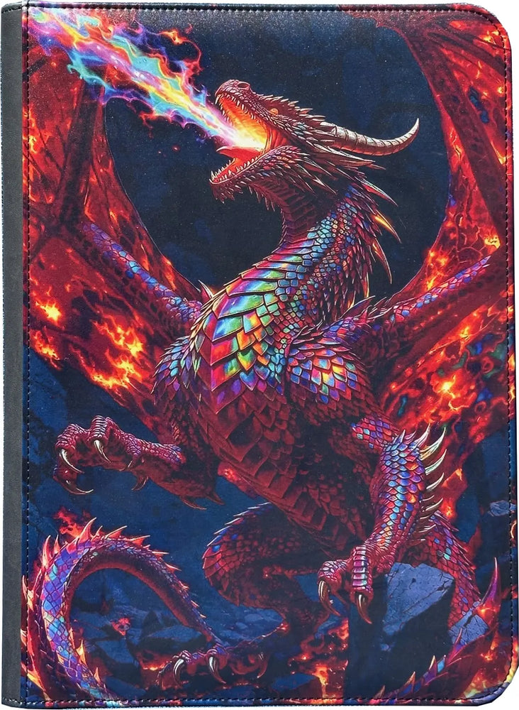 Maggot Labs Zippered Binder (9-Pocket): Chromatic Stormdrake