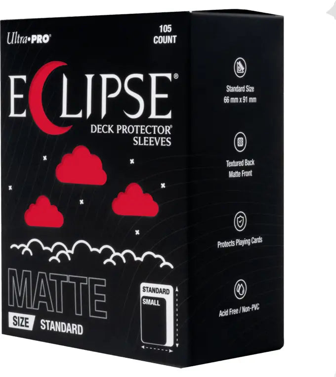 Eclipse Sleeves: Matte - Apple Red (105ct)