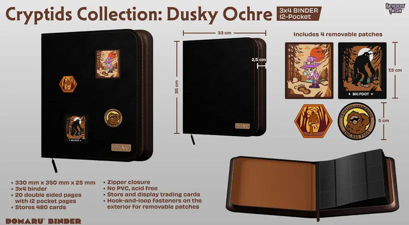 Gatherer's Tavern 12-Pocket Domaru Binder: Cryptide Collection - Dusky Ochre