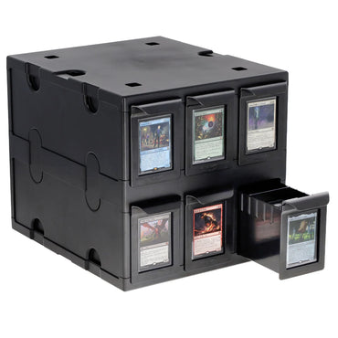 6 Drawer Card Catalog - Black