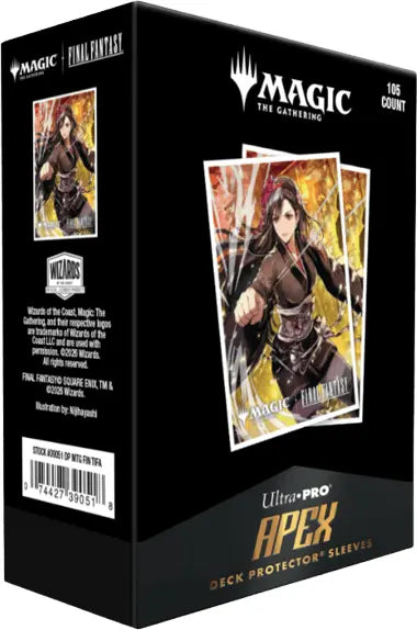 Apex Deck Protector Sleeves: Tifa Lockhart (105ct)