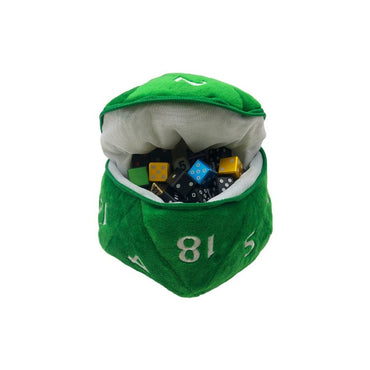 D&D D20 Plush Dice Bag - Green