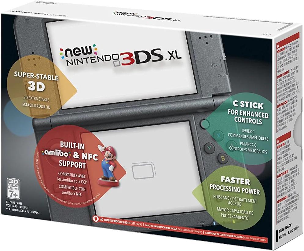 New Nintendo 3DS XL: Black (Preowned)