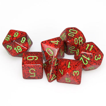 Chessex 7-Die Set: Speckled Strawberry