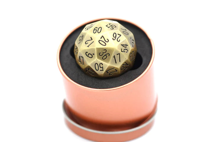 Titan's Fist Metal D60 Dice - Ancient Bronze