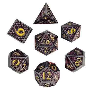 Metal RPG Dice Set: Dragon Scale - Apex