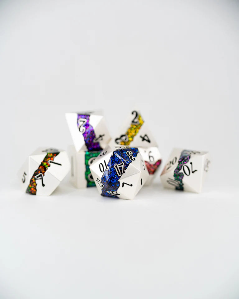 Metal RPG Dice Set: Multifarious