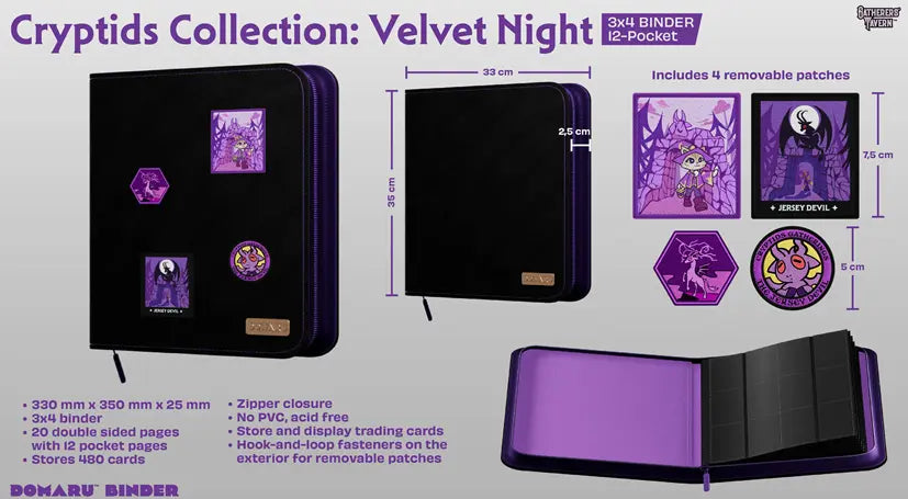 Gatherer's Tavern 12-Pocket Domaru Binder: Cryptide Collection - Velvet Night