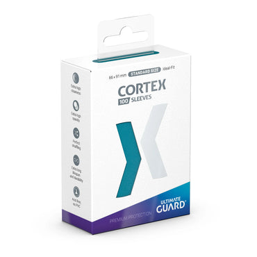 Cortex Sleeves: Standard Size Matte - Petrol (100)