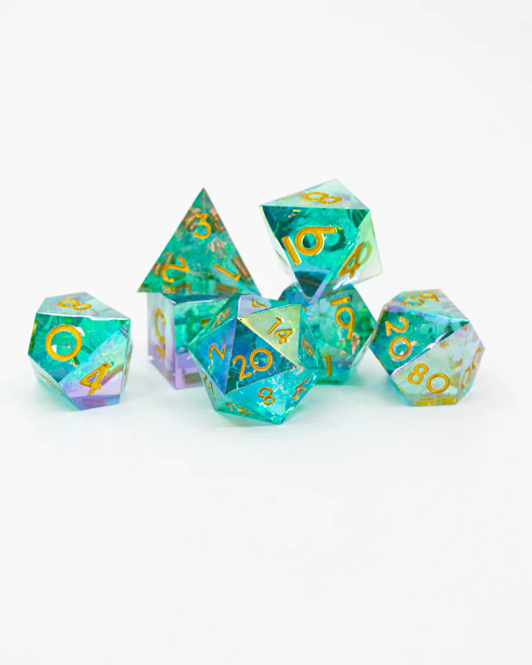 Sharp Edge RPG Dice Set: Sea Glass