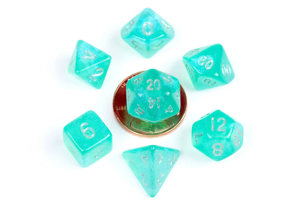 Mini RPG Dice Set: Stardust - Teal