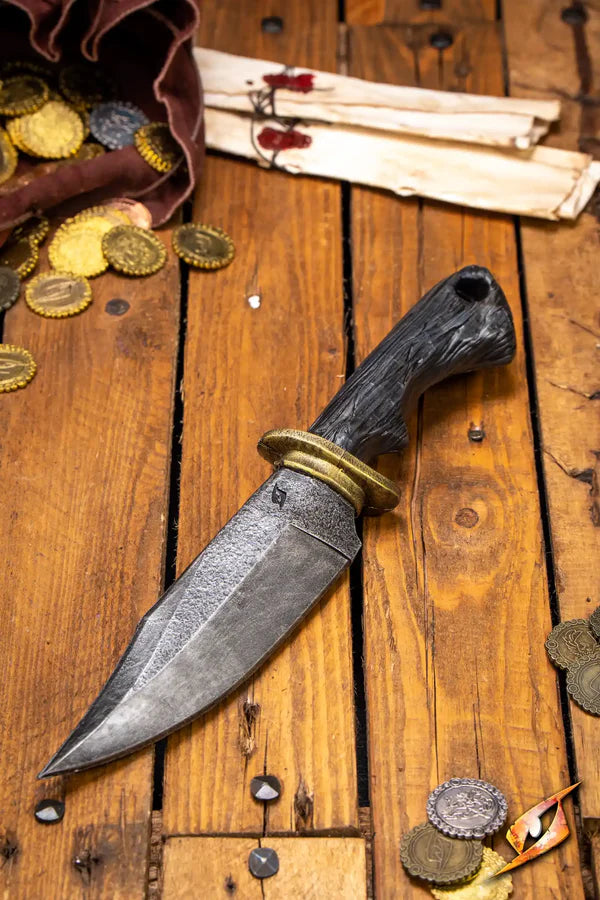 Epic Armory: Ranger Knife With Core - Black/Gold - 32 cm