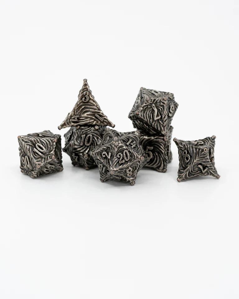 Metal RPG Dice Set: Haephestus