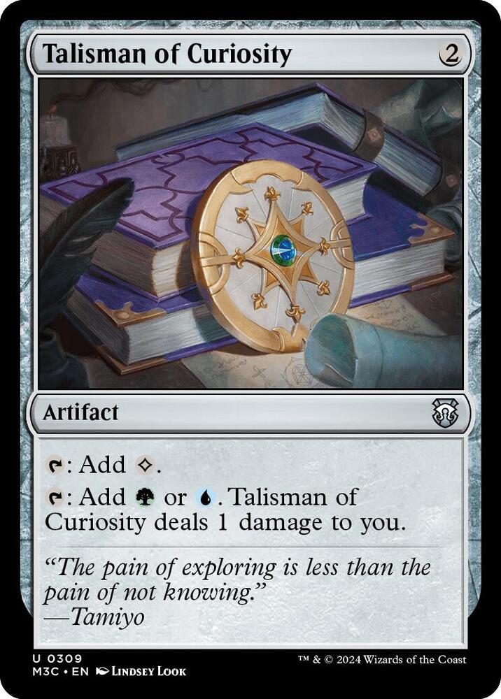 Talisman of Curiosity (Ripple Foil) [Modern Horizons 3 Commander]