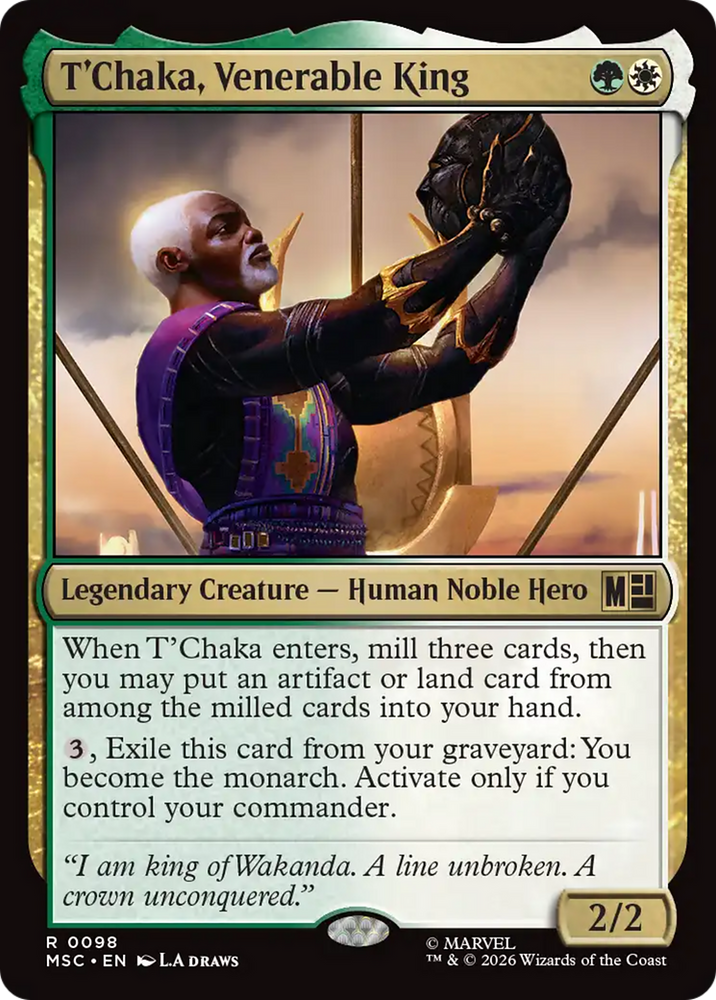 T'Chaka, Venerable King (Surge Foil) [Marvel Super Heroes Commander]