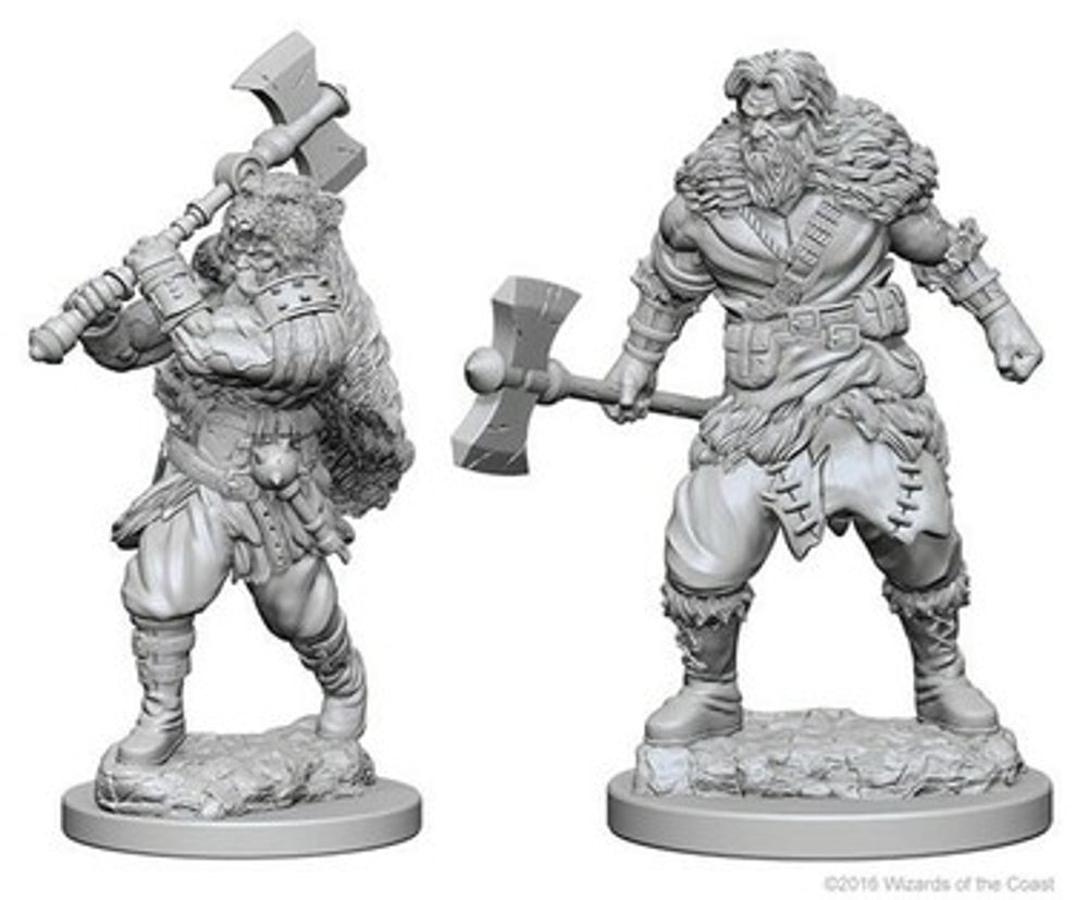 D&D Mini: Male Human Barbarian