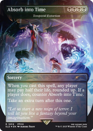 Absorb into Time - Temporal Extortion (Rainbow Foil) [Secret Lair Drop Series]