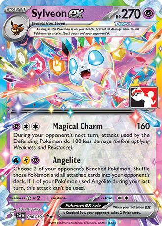 Sylveon ex (086/191) (Prize Pack Series Cards) [Scarlet & Violet: Surging Sparks]
