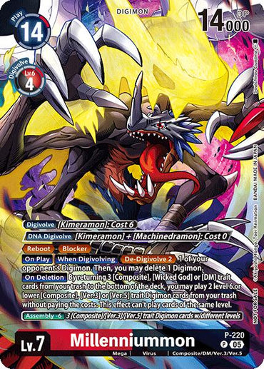Millenniummon [P-220] (Time Stranger Box Topper) [Promotional Cards]