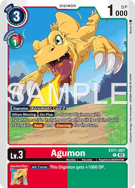 digimon agumon card Agumon [EX11-007] [Dawn of Liberator]
