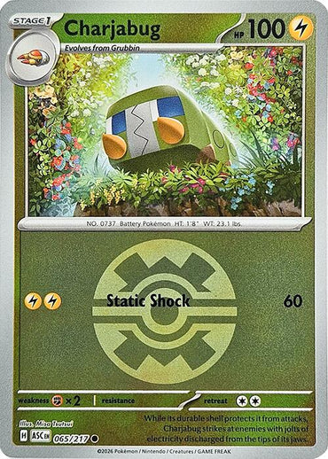 Charjabug (065/217) (Quick Ball) [Mega Evolution: Ascended Heroes]