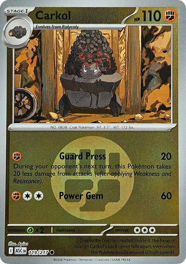 Carkol (119/217) (Energy Symbol Pattern) [Mega Evolution: Ascended Heroes]