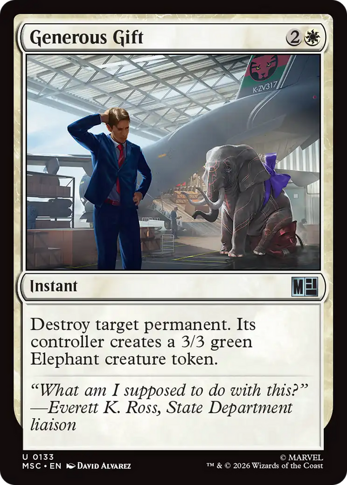 Generous Gift (Surge Foil) [Marvel Super Heroes Commander]