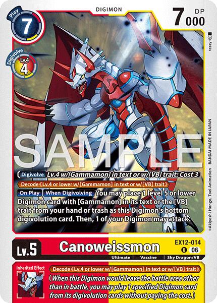 Canoweissmon [EX12-014] [Digital World Shambala]