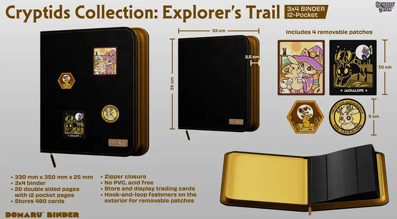 Gatherer's Tavern 12-Pocket Domaru Binder: Cryptide Collection - Explorer's Trail