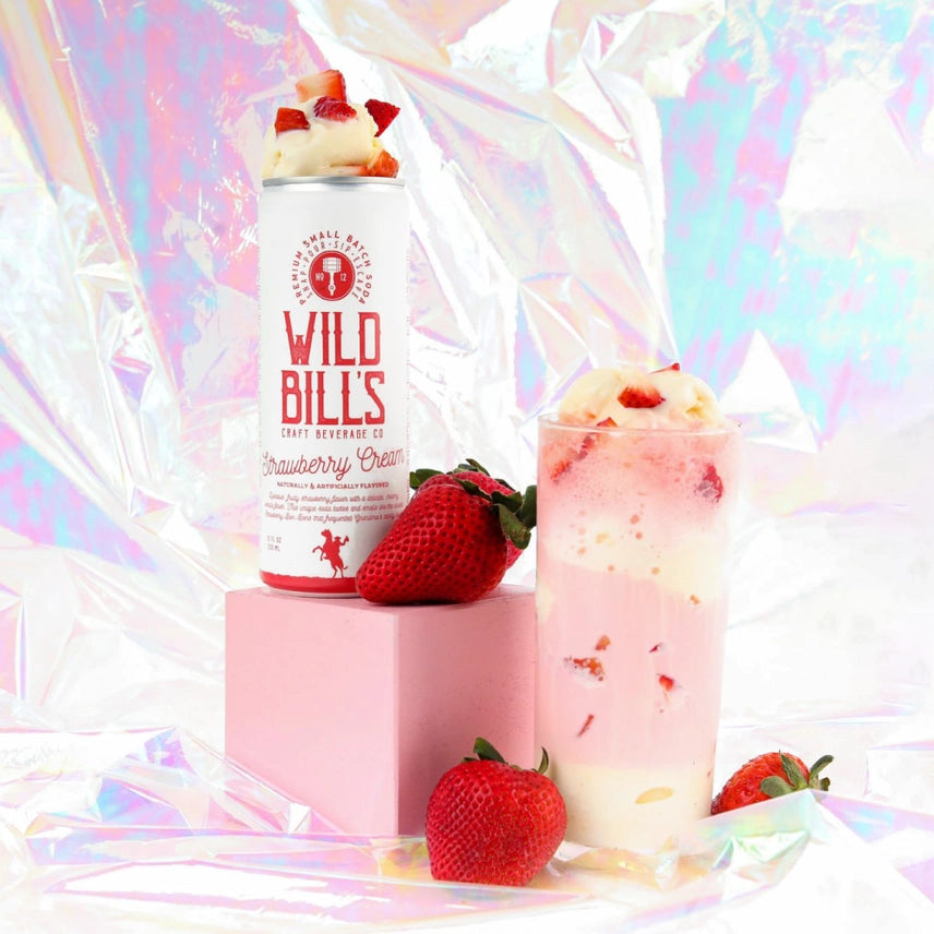 Wild Bills Soda: Strawberry Cream