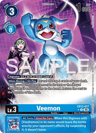 Veemon [EX13-017] (Extended Art) [Chivalrous XIII]