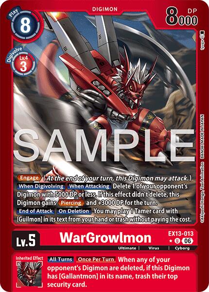 WarGrowlmon [EX13-013] (Limited Foil) [Chivalrous XIII]