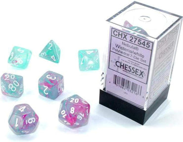 Chessex 7-Die Set: Nebula Wisterial/White