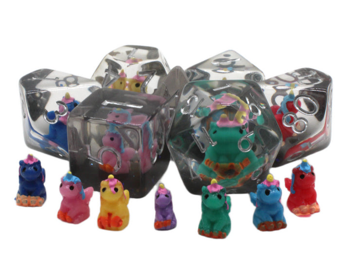 RPG Dice Set: Infused - Colorful Unicorn