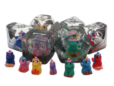 RPG Dice Set: Infused - Colorful Unicorn