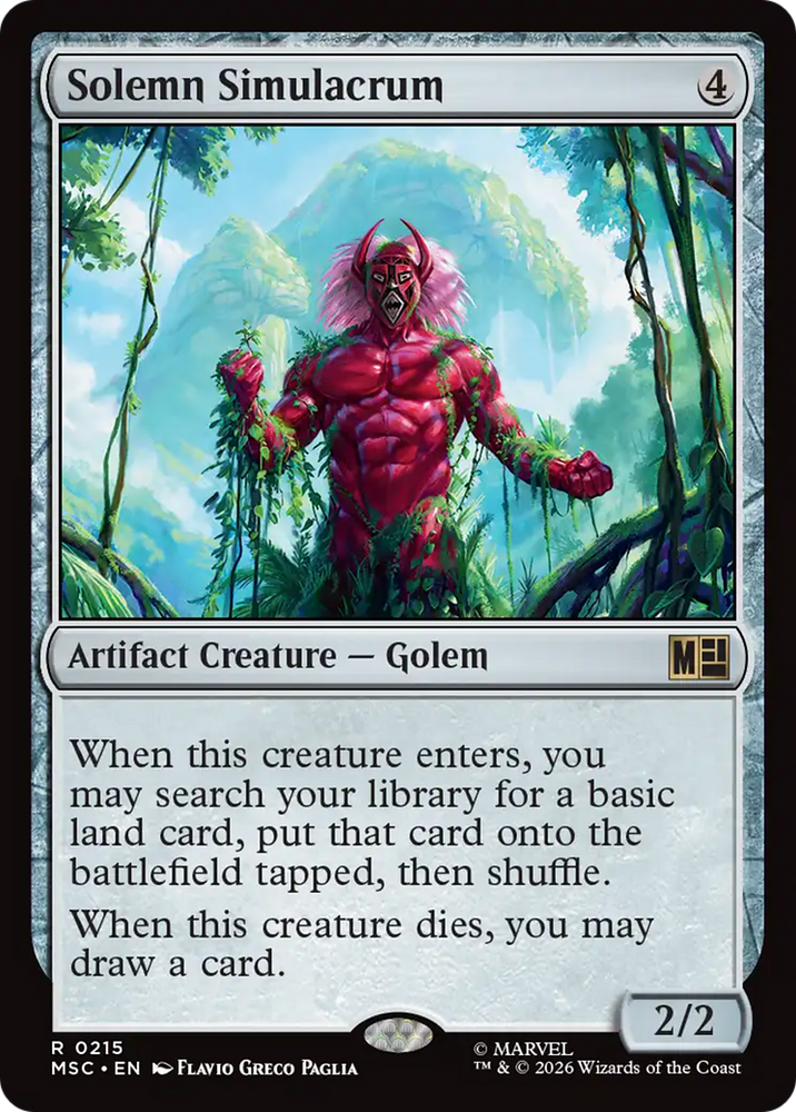 Solemn Simulacrum (Surge Foil) [Marvel Super Heroes Commander]