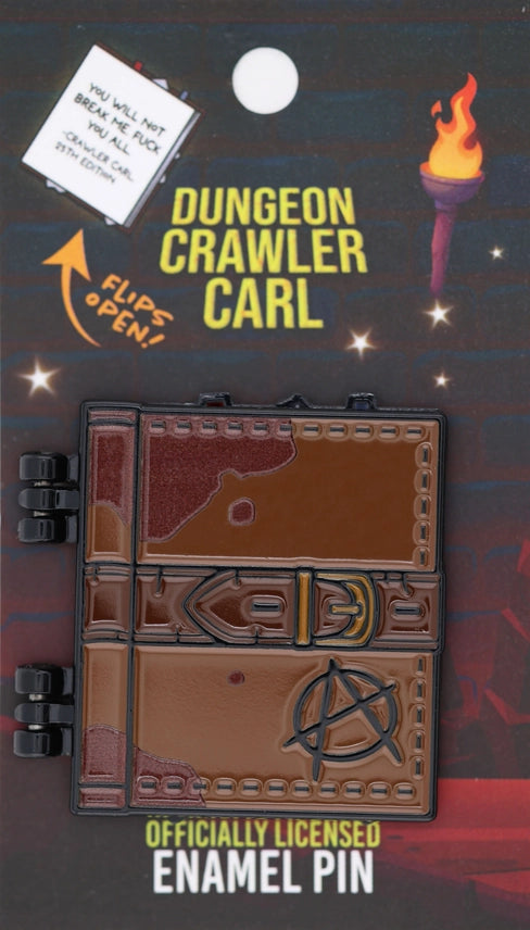 Enamel Pin: Dungeon Crawler Carl: Dungeon Anarchist's Cookbook