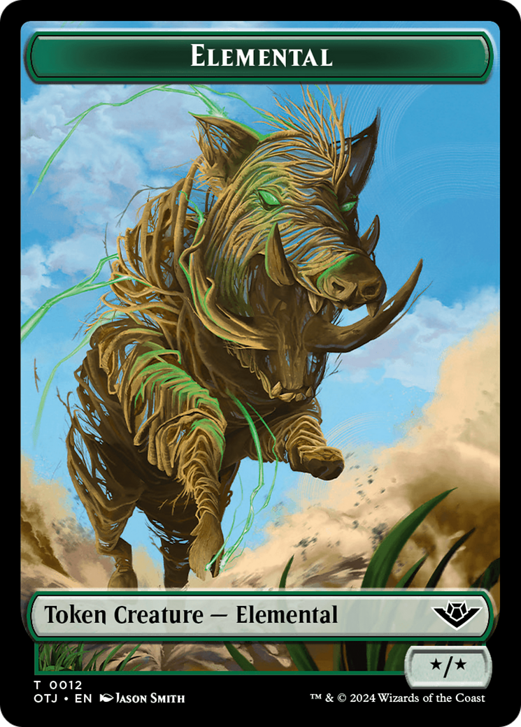 Elemental // Plot Double-Sided Token [Outlaws of Thunder Junction Toke