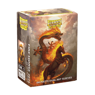 Dragon Shield: Brushed Art Sleeves -  Fire Horse (100)