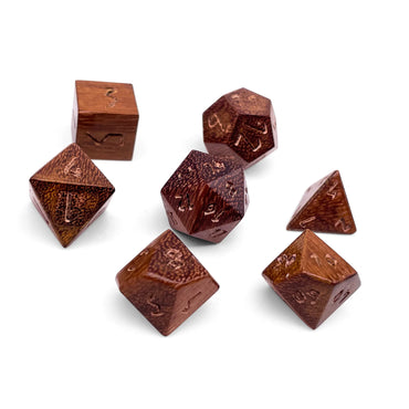 Wooden Dice Set: African Teak