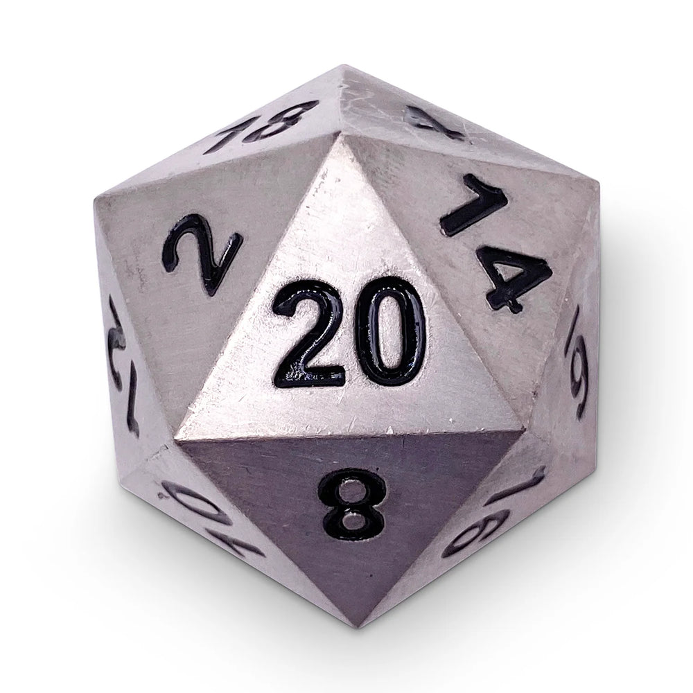 45MM Metal D20 Boulder: Aged Mithiral