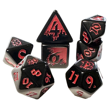 RPG Dice Set: Blood Drenched