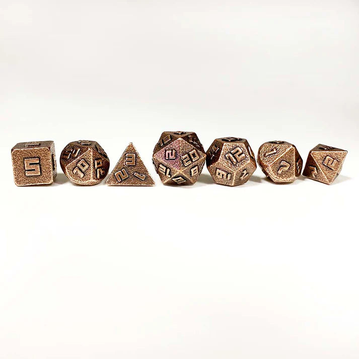 10mm Mini RPG Dice set: Ancient Copper